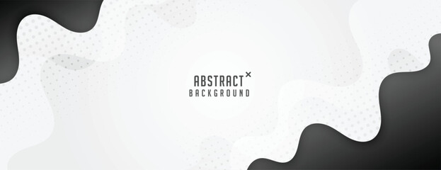 Sticker - modern style abstract background in fluid design vector