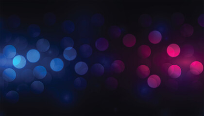 Wall Mural - decorative and abstract bokeh banner with glowing effect