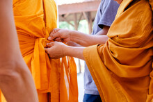 Image Of Ordination Ceremony In Buddhism