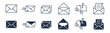 © Abbasy  Kautsar - Mail, Email, Envelope icons. Editable stroke. Vector graphic illustration. For website design, logo, app, template, ui, etc.