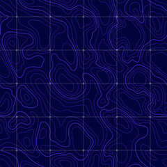 sea depth abstract topographic map contour in lines. topography map seamless pattern background with