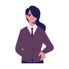 Sticker - business woman character