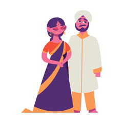 Canvas Print - couple of india