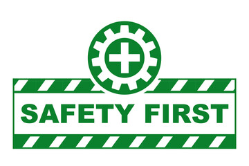 safety first signage warning design printable sign safely workplace factory construction banner poster