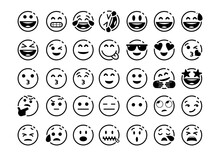 Lineart Android Emoji Pack Vector Illustration Hand Drawn
