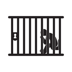 Wall Mural - Prison or prison simple icon,illustration design template.