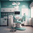 the interior of a modern dental office with state-of-the-art equipment, a medic's office, generated in AI
