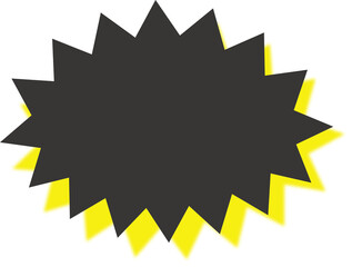 Wall Mural - Comic surprise explosion shape, can be used for titles, highlights or step markers