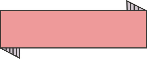 Wall Mural - Colored patches in the shape of label strips, which can be used for titles, highlights, or step mark