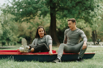 Sticker - Couple on a kayak