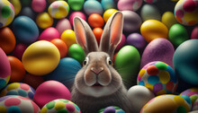 Easter Egg Wonderland: A Joyful Bunny's Delight - Generative Ai	
