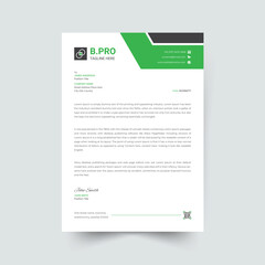  Minimalist concept business style letterhead template design.