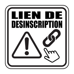 Poster - Logo lien de désinscription.