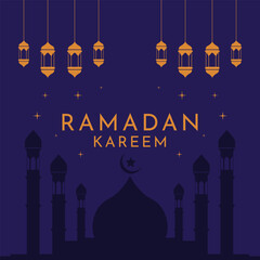 Wall Mural - background for ramadan on 23th march. Suitable to place on content with that theme