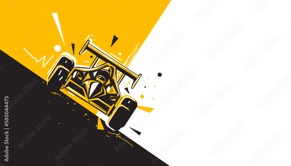 Motorsport car racing abstract background design. Vector illustration ...