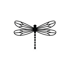 Wall Mural - dragonfly logo icon design vector