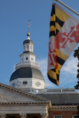 Wall Mural - Maryland state capitol building in Annapolis, Maryland.