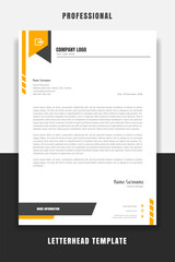 Wall Mural - Professional and modern corporate letterhead template Premium