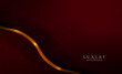 © altadi - Gorgeous red gradient background with wavy golden border