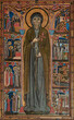Saint Clare of Assisi, panel painting in the church of 