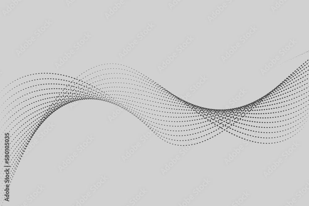 Gradient white background Template with wavy lines