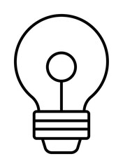 Poster - Idea, energy icon. Simple line, outline electro power icons for ui and ux, website or mobile application on white background