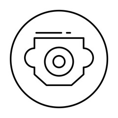 Wall Mural - Audio, connector icon. Simple line, outline elements of connectors and cables icons for ui and ux, website or mobile application on white background