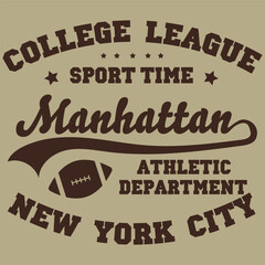 Wall Mural - new York city Manhattan slogan typography graphic artistic concept for trendy t shirt print,vector