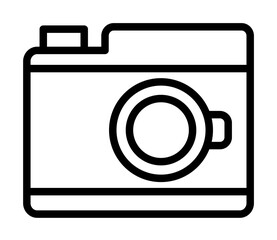 Wall Mural - Camera, technology icon. Simple line, outline elements of hipster style icons for ui and ux, website or mobile application on white background