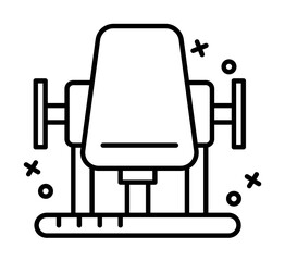 Sticker - Rounder machine industry icon. Element of manufacturing on white background