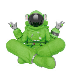 Wall Mural - astronaut is doing a cool and fine pose