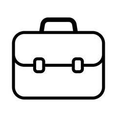 Wall Mural - briefcase icon. business bag icon. suitcase, portfolio symbol, linear style pictogram isolated on wh