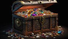 Treasure Chest Created With Generative AI Technology