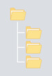 © AleksandraK - folder icons structure horizontal tree