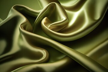 green silk silky satin fabric elegant extravagant luxury wavy shiny luxurious shine drapery backgrou