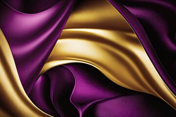 purple gold silk silky satin fabric elegant extravagant luxury wavy shiny luxurious shine drapery background wallpaper seamless abstract showcase backdrop artistic design presentation material texture