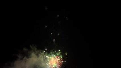 Wall Mural - Darling Harbour, colourful fire works lighting the night skies with vivid multi colours Sydney NSW Australia