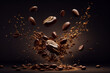 © mediagroup.digital - Grãos de Café Background Textura Comercial IA Generativa