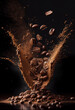 © mediagroup.digital - Grãos de Café Background Textura Comercial IA Generativa