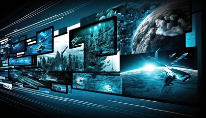 Futuristic desktop 
