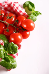 Wall Mural - italy still life tomatoes basil fresh food