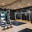© Ai.Art.Creations - 9 A home gym with plenty of equipment and space 2_SwinIRGenerative AI