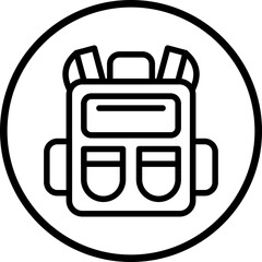 Wall Mural - Vector Design Backpack Icon Style