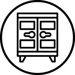 Poster - Vector Design Locker Icon Style