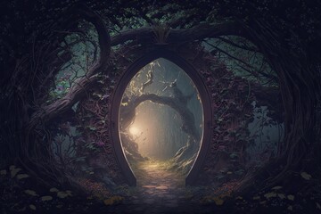 Wall Mural - Portal in woods