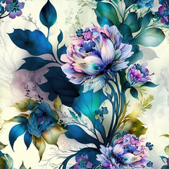 Wall Mural - abstract floral background