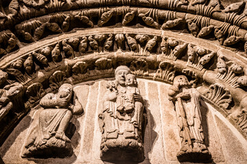 Wall Mural - detail of the cathedral of santiago de compostela