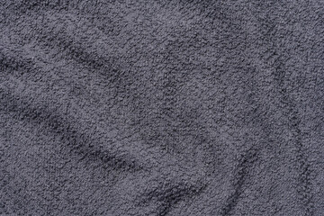 Wall Mural - Texture of a gray terry cotton towel, canvas. Macro