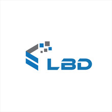 LBD Letter Logo Design On White Background. LBD Creative Initials Letter Logo Concept. LBD Letter Design.
