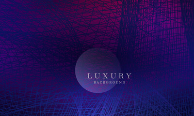 Wall Mural - Gorgeous illustration in dark blue, minimal chaotic wave patterns